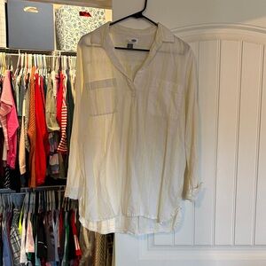 Yellow Striped Blouse